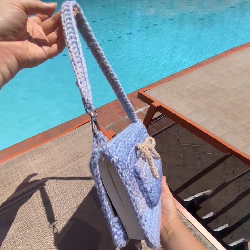 Crochet Book Sleeve Bag Charm