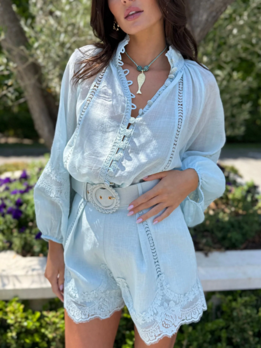 Lace Design Suit
