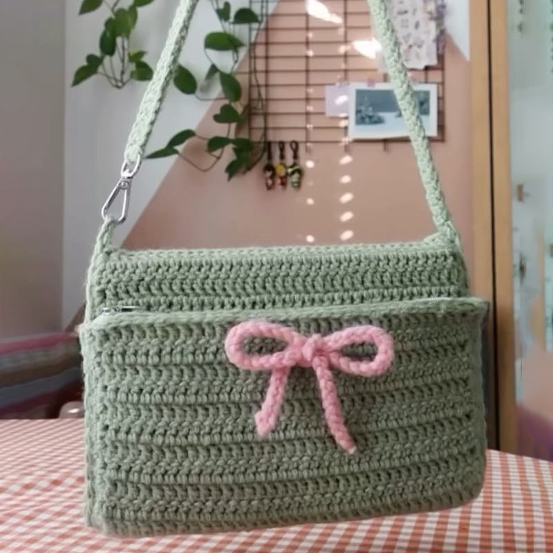 Crochet Book Sleeve Bag Charm