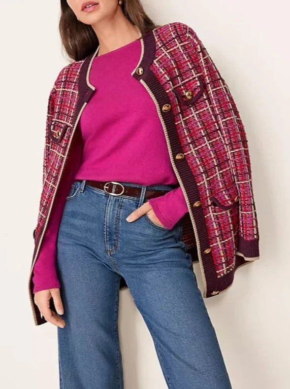 Tweed Sweater Jacket