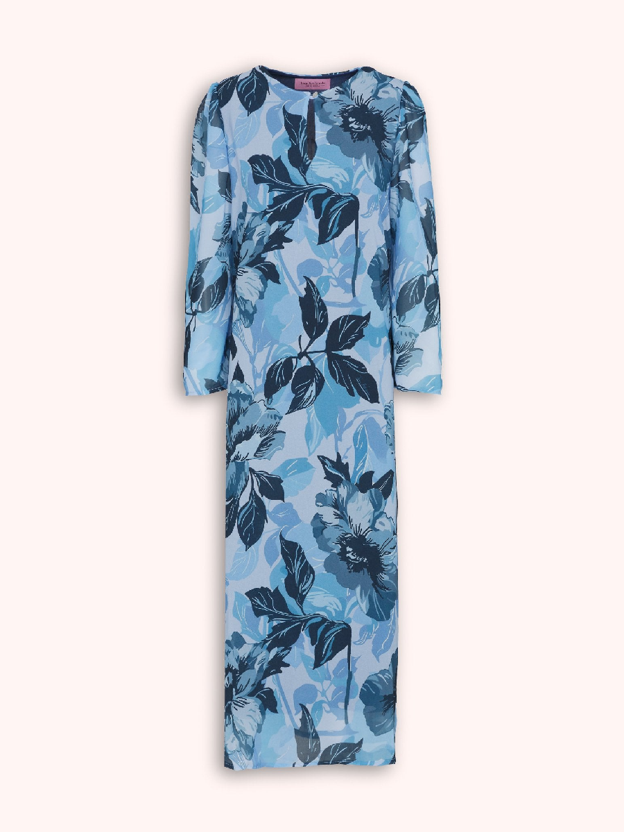 (⏰New Arrivals Promotion $20 OFF) Lou Blue Midi Dress