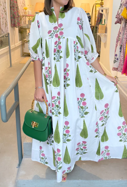 Summer Floral Cotton Dress