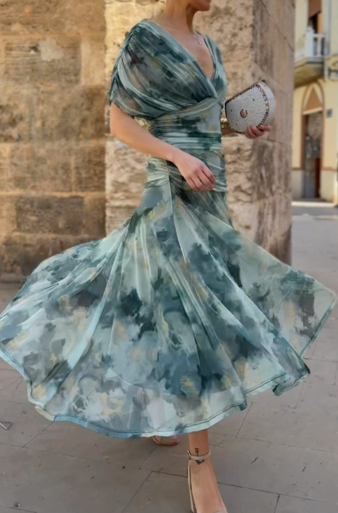 The Demure Mesh Occasion Dress