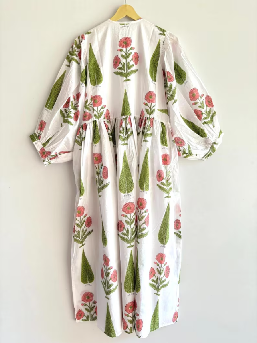 Summer Floral Cotton Dress