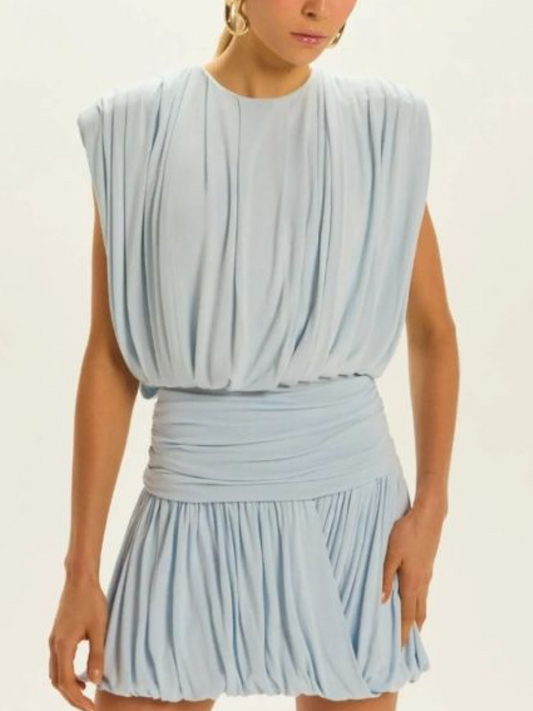 Pleated Skirt Suit